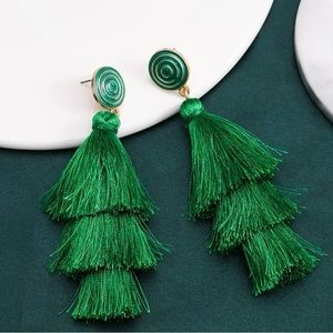 St Patrick’s Day Tassel Earrings